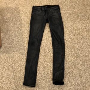 Citizens of humanity black waxed jeans